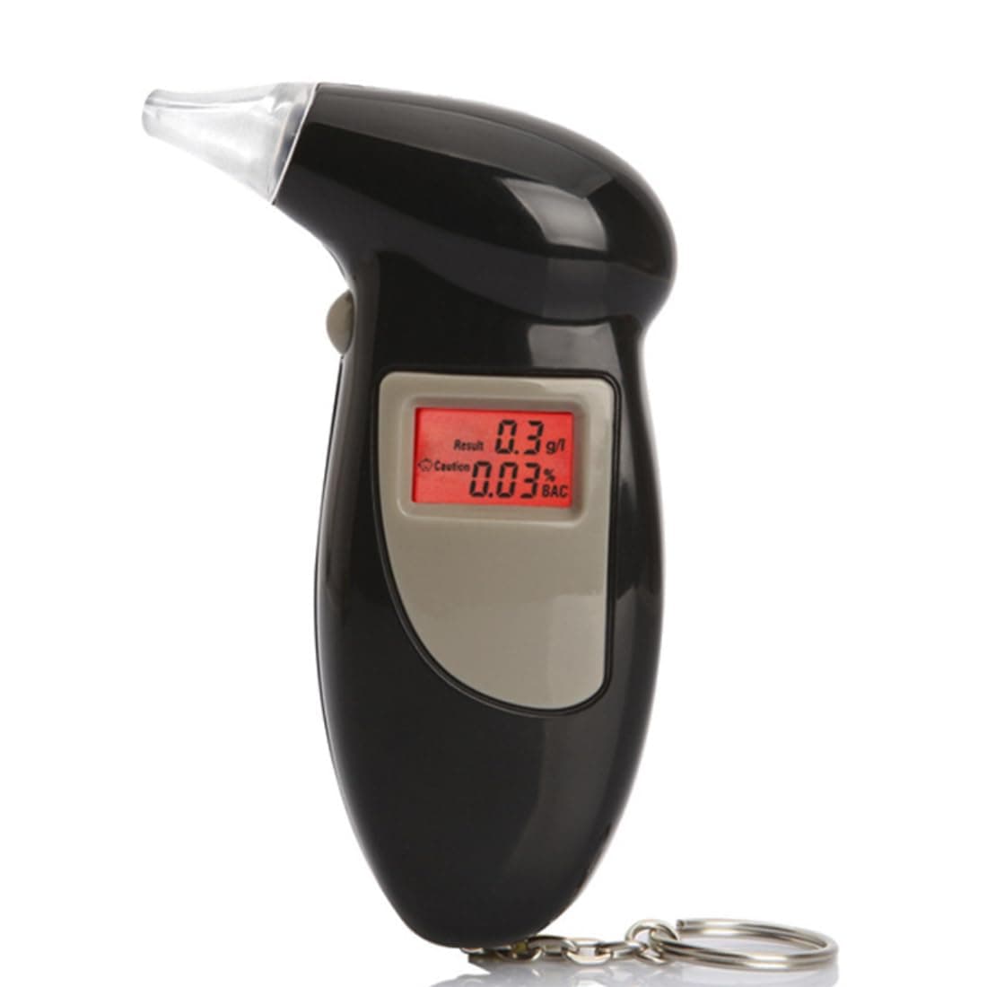 Divinext Alcohol Breath Analyzer Tester/Back Lit Digital LCD Display 11 x 7 x 2.5 cm, Black