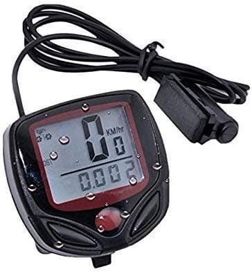 HARSHUDHI 15 Function Bicycle Speedometer Digital LCD Speedometer for Bicycle Bike Meter Waterproof ( Multicolour ),10 x 10 x 3 cm