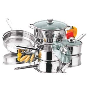 Kitchen Corner 7 PC Stainless Steel Cookware Set
