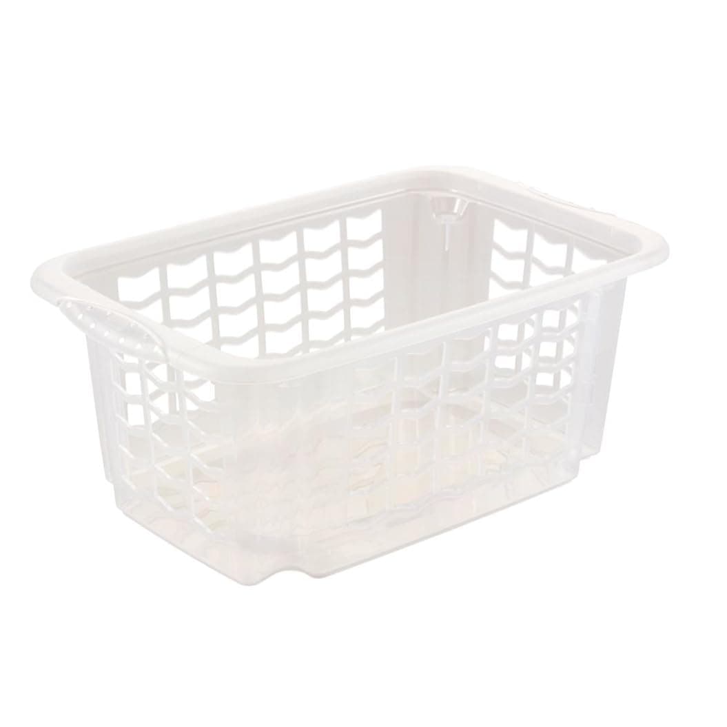 keeeper Turn-/Stacking Basket, Size S, 30 x 20 x 13 cm, Transparent-Natural