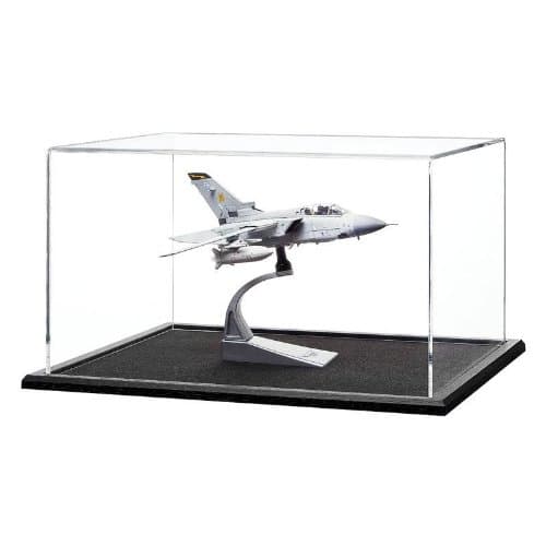Tabletop 1:72 Scale Model Military Jet Display Case