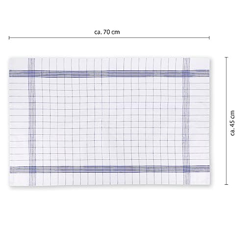 Tea Towel Blue-Checked