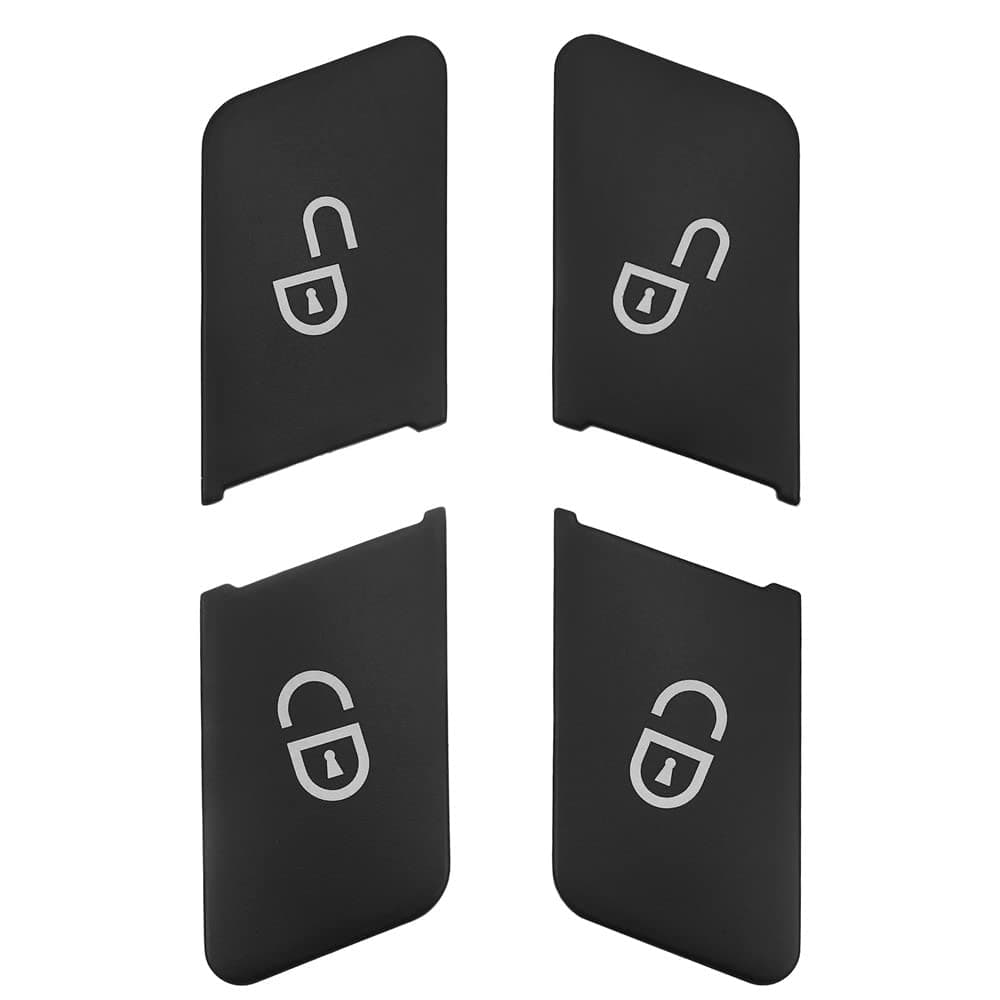 Car Lock Unlock Button Sticker Door Memory Seat Adjust Switch Button Cover Trim Sticker for Mercedes Benz A B C E G GLK ML GL Class W204 W212 W246 W166 X166 X204 (Black)