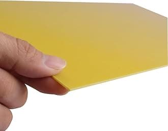 G10 FR4 Sheet Fiberglass Panel, Epoxy Resin Panel, 200x300x1.5mm Yellow