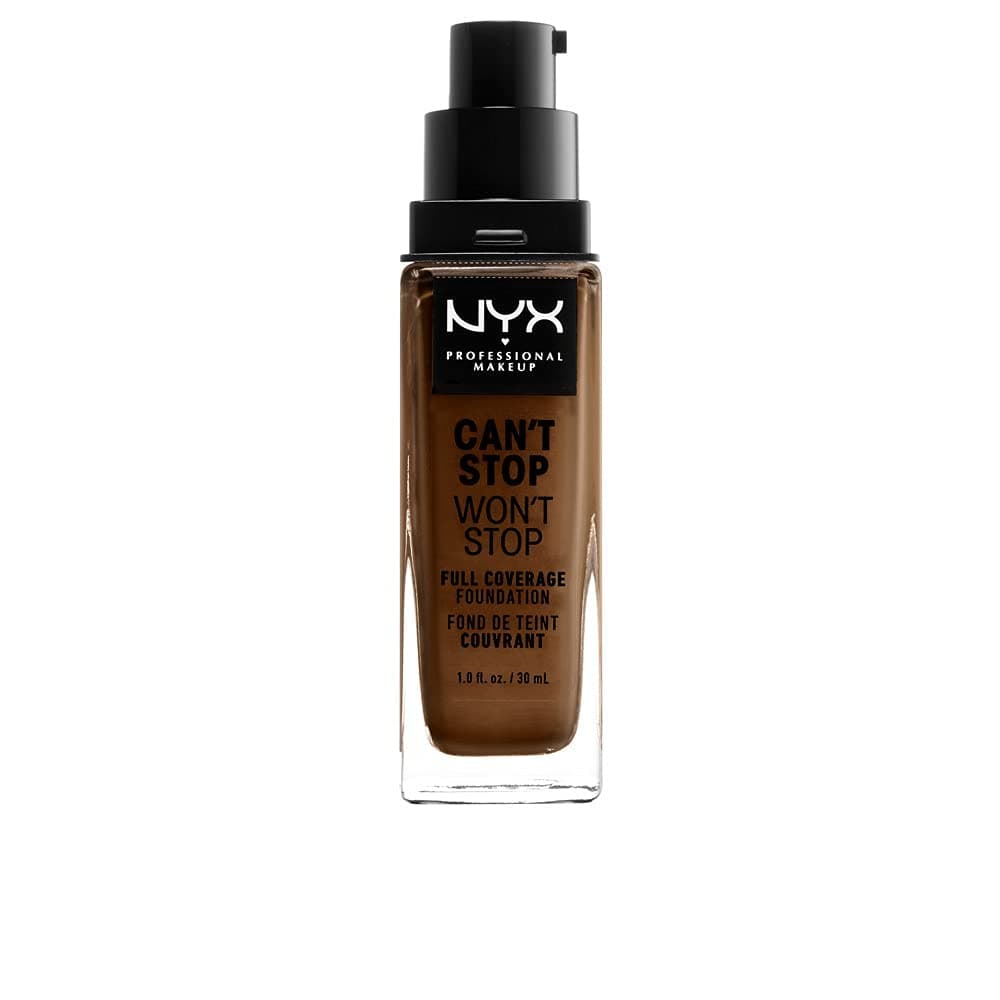 NYX PROFESSIONAL MAKEUP Can't Stop Won't Stop Full Coverage Foundation, Walnut 22.3