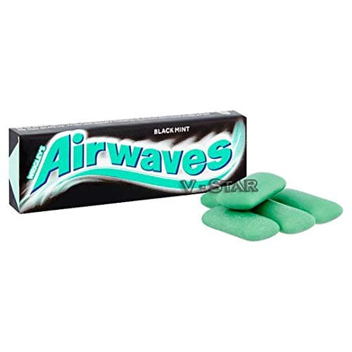 Wrigley's Airwaves Black Mint Chewing Gum (15 Packets)