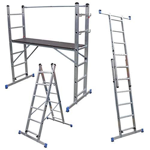 Multi Purpose Platform and Scaffold Combination Step Ladder, Work Platform
