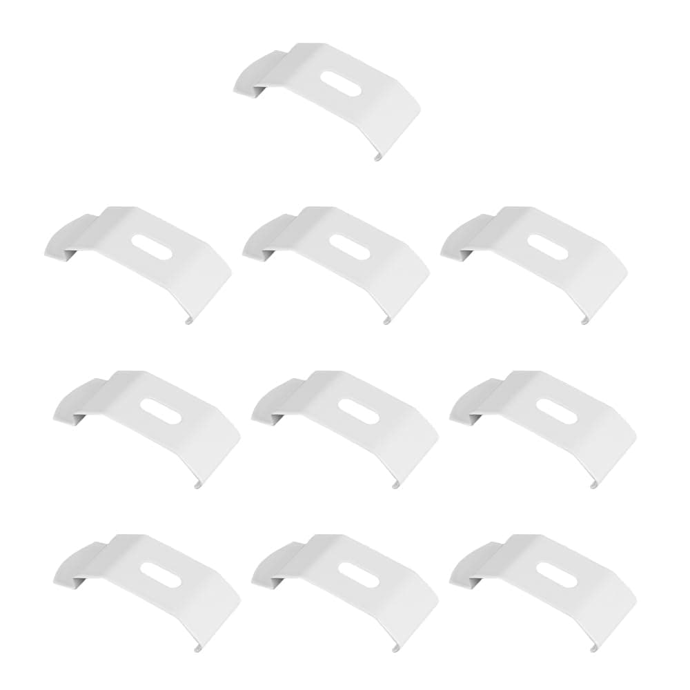10 Pieces Vertical Blind Top Fix Brackets Professional Quality Adjustable Mounting Hardware for Easy Installation and Secure Support Fit 38mm Head Rail