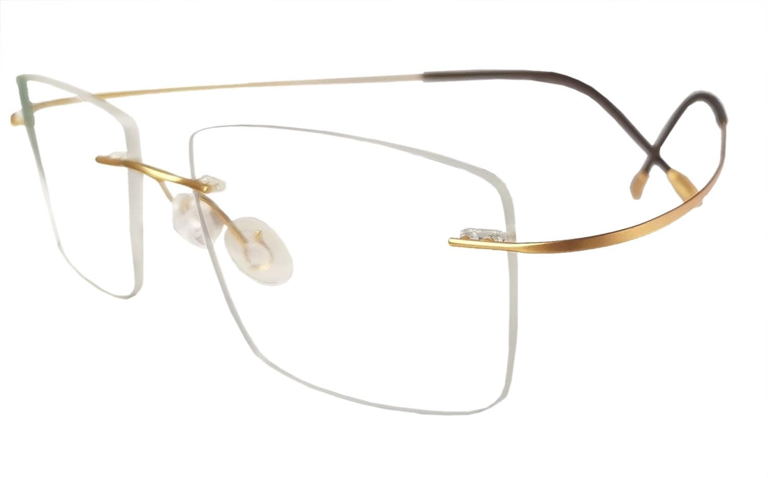 Rimless Titanium Eyeglass frames Men Hingeless Light weight 55-18-140