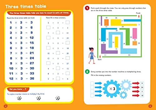 Collins Easy Learning Times Tables Ages 7-11