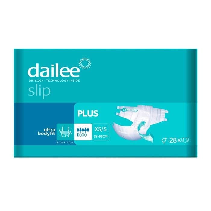 Dailee Slip Plus Incontinence Pants - Extra Small/Small (Pack of 28), White