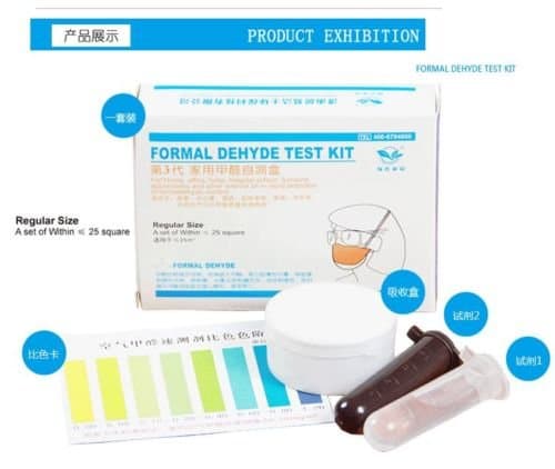UPDATE FORMALDEHYDE AIR RAPID TEST KIT DIY TESTING INDOOR AIR