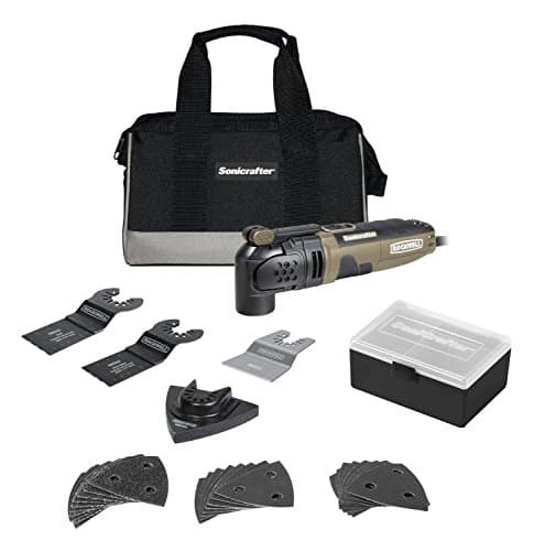 Rockwell 3.0 Amp Sonicrafter Oscillating Multi-Tool, with Variable Speed, Hyperlock Clamping, and Universal Blade Fit System, 31-Piece Kit with Bag – RK5121
