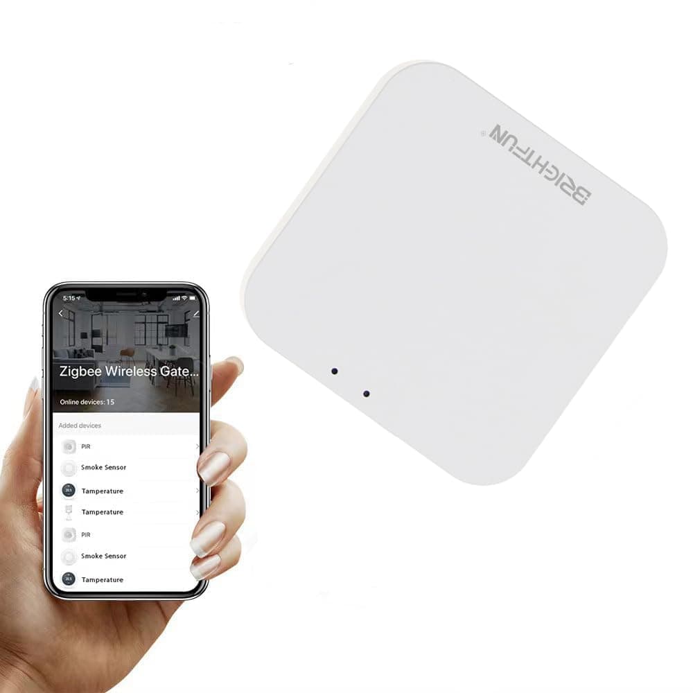 Zigbee hub,3 in 1 WiFi 2.4G/Zigbee 3.0/Bluetooth 5.0/Mesh Gateway,Wireless Multimode Gateway,Smart Home Bridge Hub,Compatible with Alexa and Google Assistant