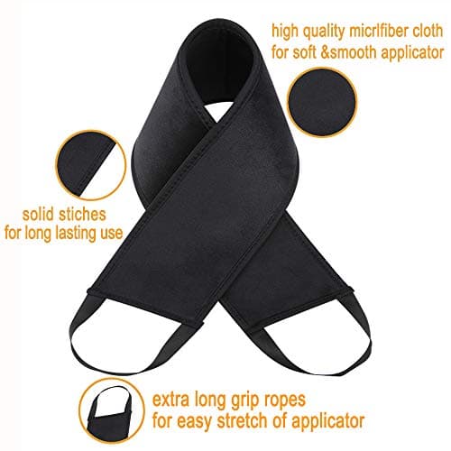 Self Tanning Mitt Set Includes Self Tanner Mitt Mini Tanning Glove Treatment Details Exfoliating Glove Self Tanner Back Applicator with Handles for Even, Streak-Free Glow