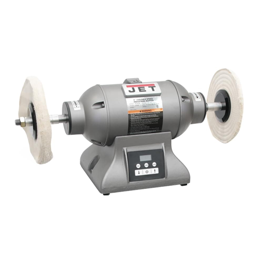 8-Inch Industrial Bench Buffer, Variable Speed, 1 HP, 115/230V 1Ph (IBG-8VSB)