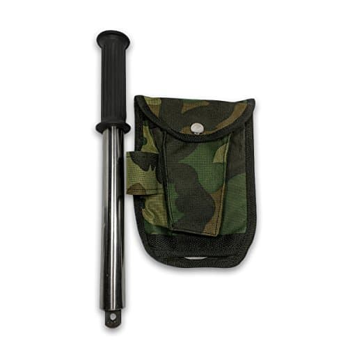 Matney 9 in 1 Multi Tool Emergency Camping Kit – Includes Hatchet Axe, Hammer, Shovel, Knife, Saw, Can and Bottle Opener, Nail Puller, Gut Hook, and Pouch – Great for Camping or Any Outdoor Activity