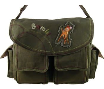 Bambi Canvas Messenger Bag