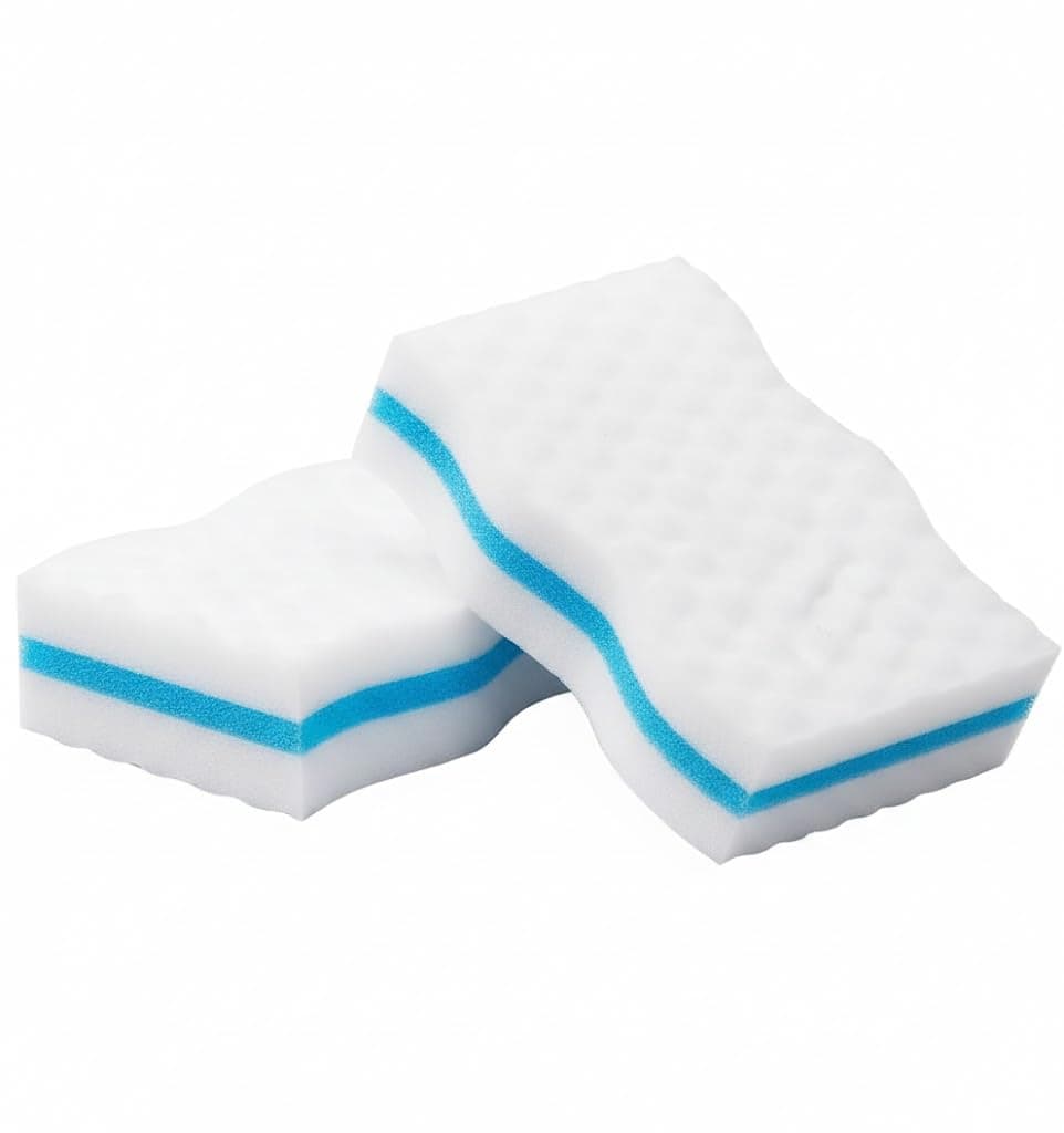 Magic Cleaning Sponge | Multipurpose Clean Sponge | Magic Eraser for Wall, Dash Boards, Switch Boards, Taps, Wall Stain Remover, Glass, Shoes, Sneakers Cleaning Sponge (Pack of 2)