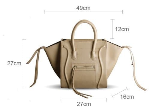 Smiley Handbag Large Tan
