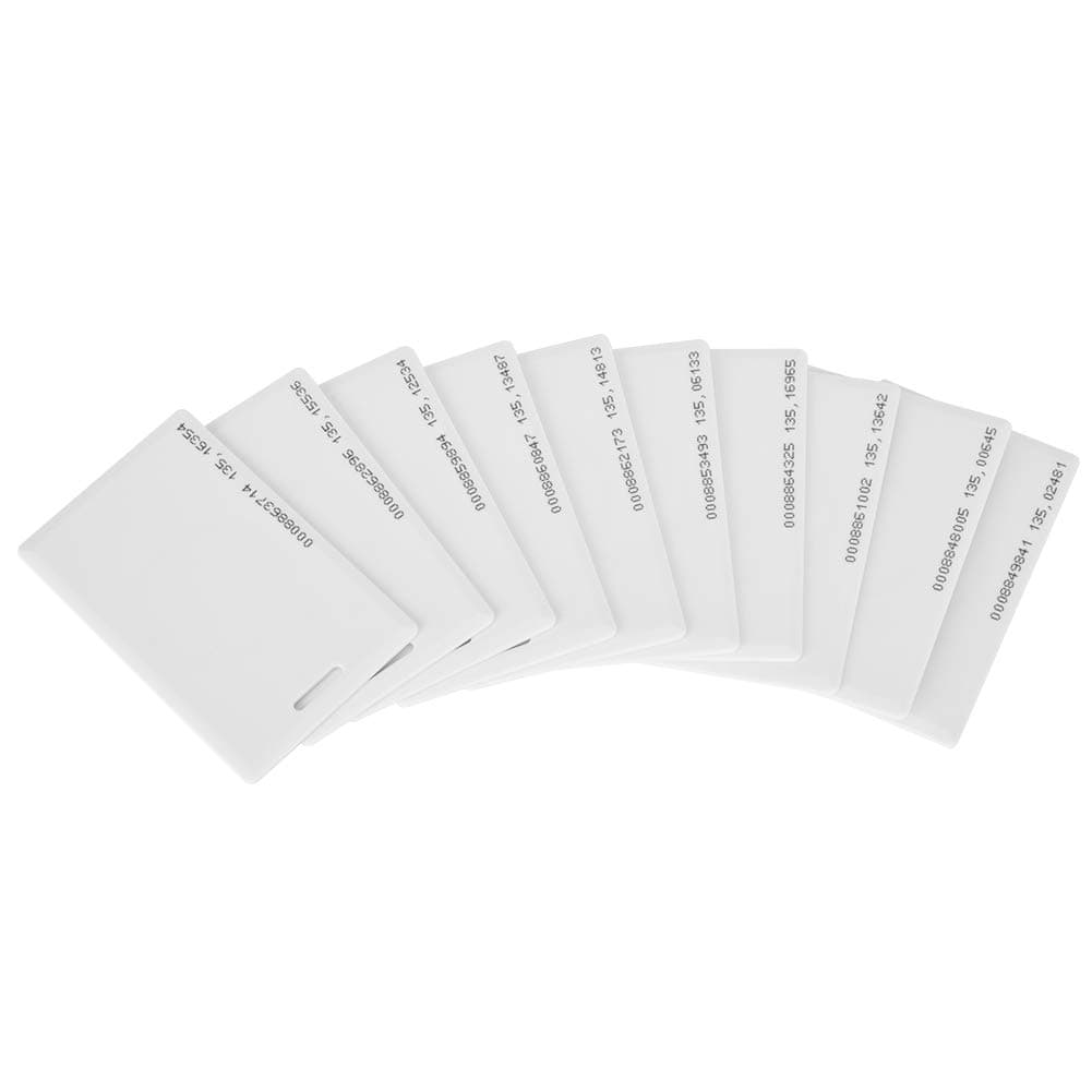 10pcs Access Card, 125Khz RFID Readable Access Card, Writable Access Card, Proximity Door Control Entry Access Card for Office Home School