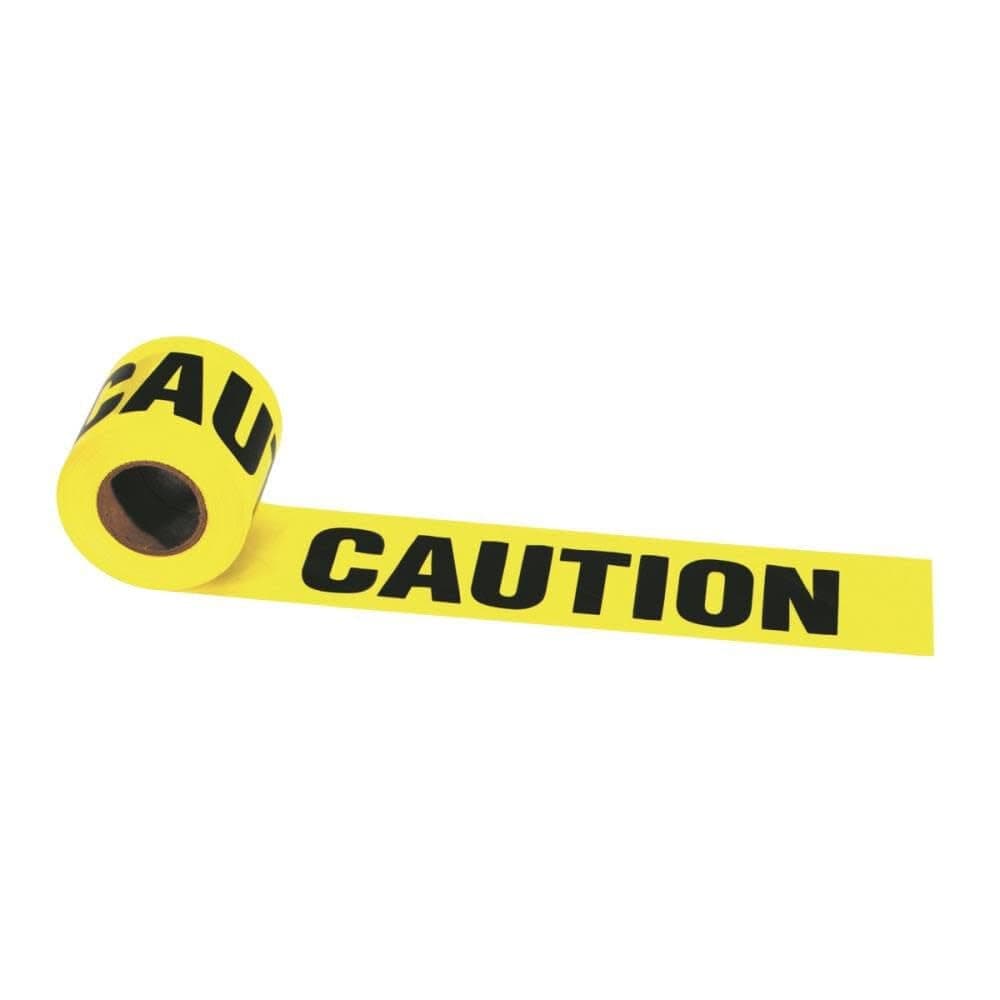 IRWIN Tools STRAIT-LINE 66200 Barrier Tape Roll, CAUTION, 3-inch by 300-foot (66200)