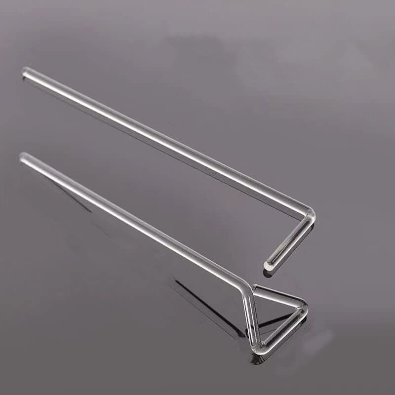10pcs/lot Lab Glass Triangular/L-Shape Cell Spreader for Petri Dish Cells Push and Scrape Laboratory Experiment (Size : B-Type)