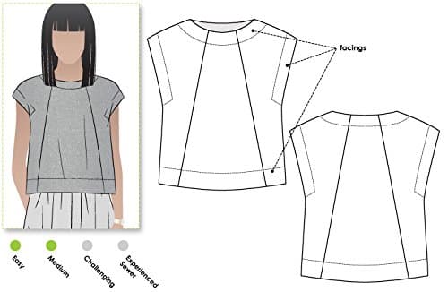 Style ArcSewing Pattern - Ethel Designer Top (Sizes 18-30) - Click for Other