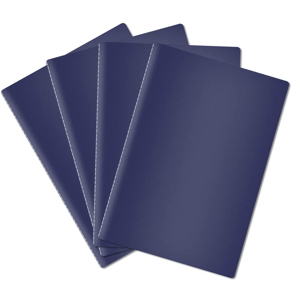 Credibility 4 Pack Graph Paper Notebook, B5 10" x 7.2" Quad Ruled Notebook, 38 Sheets 76 Pages, Math Science Graphing Composition Grid Paper Journals for Office College Students School Supplies, Black