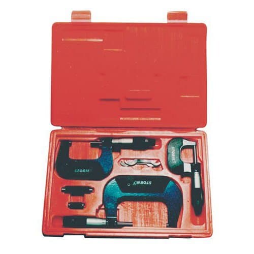 Central Tools CEN3M113 3 Piece Outside Micrometer Set