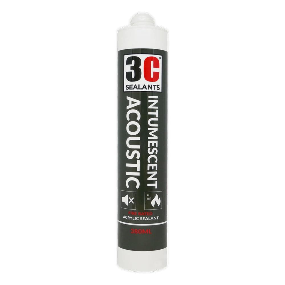 3C Sealants Intumescent Acoustic Sealants 380ML Grey