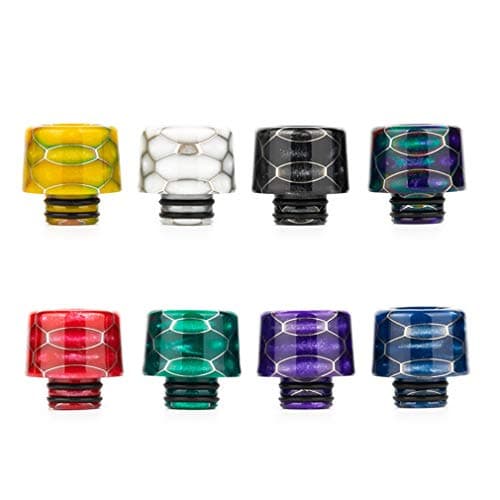 510 drip Tips,Resin Quick Plastic Quick Fitting 510 Drip Tip Connector （Color Random Delivery)- 2 PCS