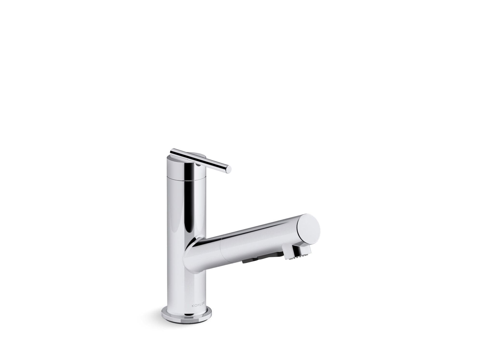 22976-CP Crue Pull-Out Kitchen Faucet, Laundry Faucet with Pull Out Sprayer, Single-Handle Kitchen Sink Faucet, Pull Out Utility Faucet, Polished Chrome