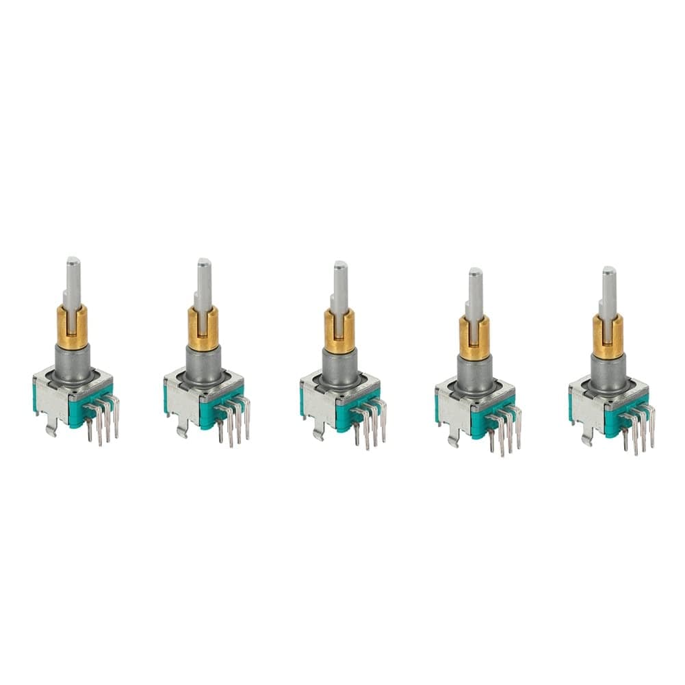YANBAO5PCS EC11EBB24C03 Axis Encoder with Switch 30 Positioning Number 15 Pulse Point Handle 25mm