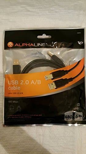 Alphaline USB 2.0 A/B Cable