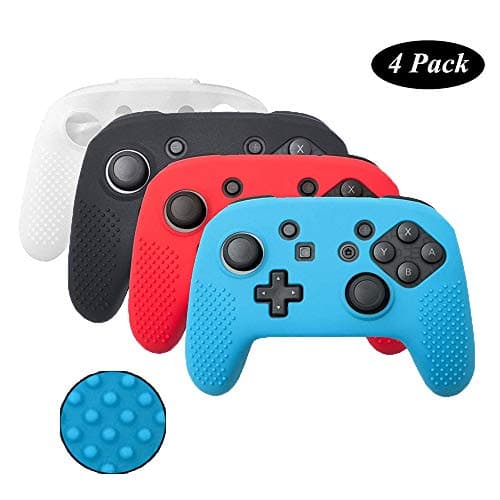 Switch Pro Controller Skin 4 Pack Soft Camouflage Silicone Cover Case Skin for Switch Pro Controller (4 Pack)