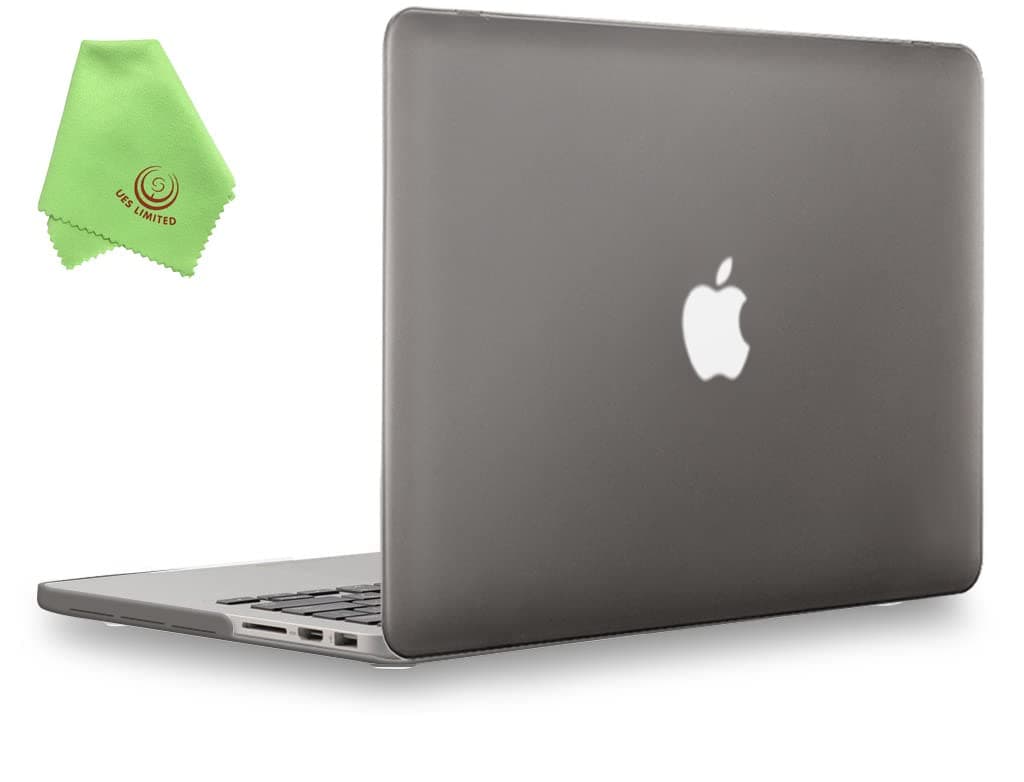 UESWILL Smooth Matte Hard Case Compatible with MacBook Pro (Retina, 13 inch, Early 2015/2014/2013/Late 2012), Model A1502/A1425,No USB-C, No CD-ROM, Gray