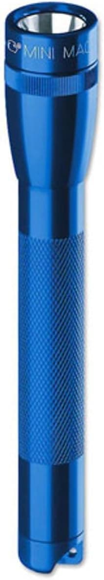 Mini Incandescent 2-Cell AA Flashlight with Holster, Blue