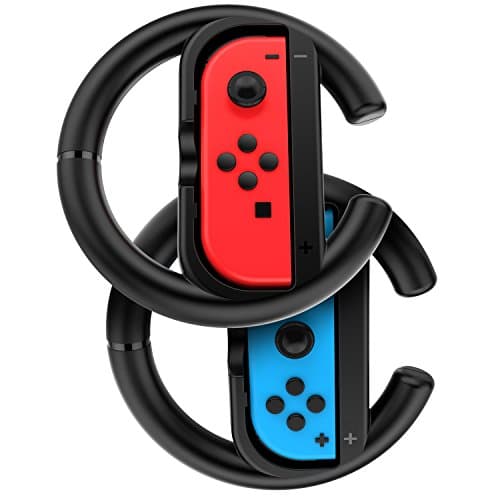 Switch JoyCon Wheel for Nintendo Switch Controller -Black (Set of 2)