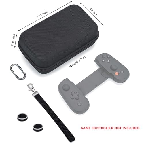 Carry Case Compatible with Backbone One - Black Protective Hard Portable Travel Carry Case for Backbone One & Accessories