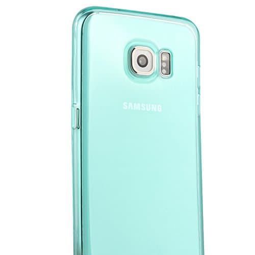 Modroid S7 Edge Cases Clear Crystal Ultra Thin Case 0.3MM Soft TPU Cover Colorful Transparent Back Rubber Shell For Samsung Galaxy S7 Edge(Blue)