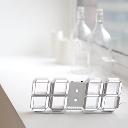 ROIRETNI Modern LED Digital Clock - Table Clock/Alarm Clock (Table Clock/Cable 3.9ft)