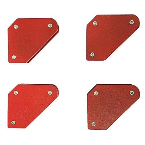 CNluca 4Pcs Mini Triangle-Welding Positioner 9Lb Magnetic Fixed Angle Soldering Locator Tools Without Switch Welding Set