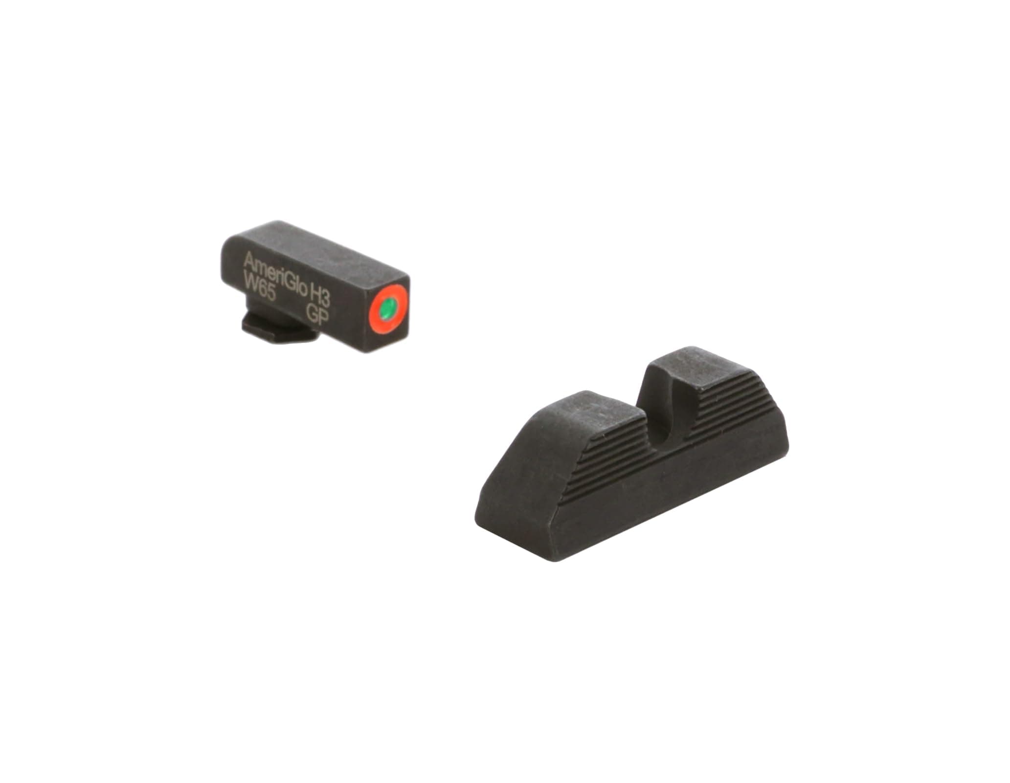 Protector Front/Rear U-Notch Green Tritium Night Sight Set Compatible with Glock Gen 1-4 9mm/.40/.380, Gen 5 10mm/.45 (Including MOS Series)