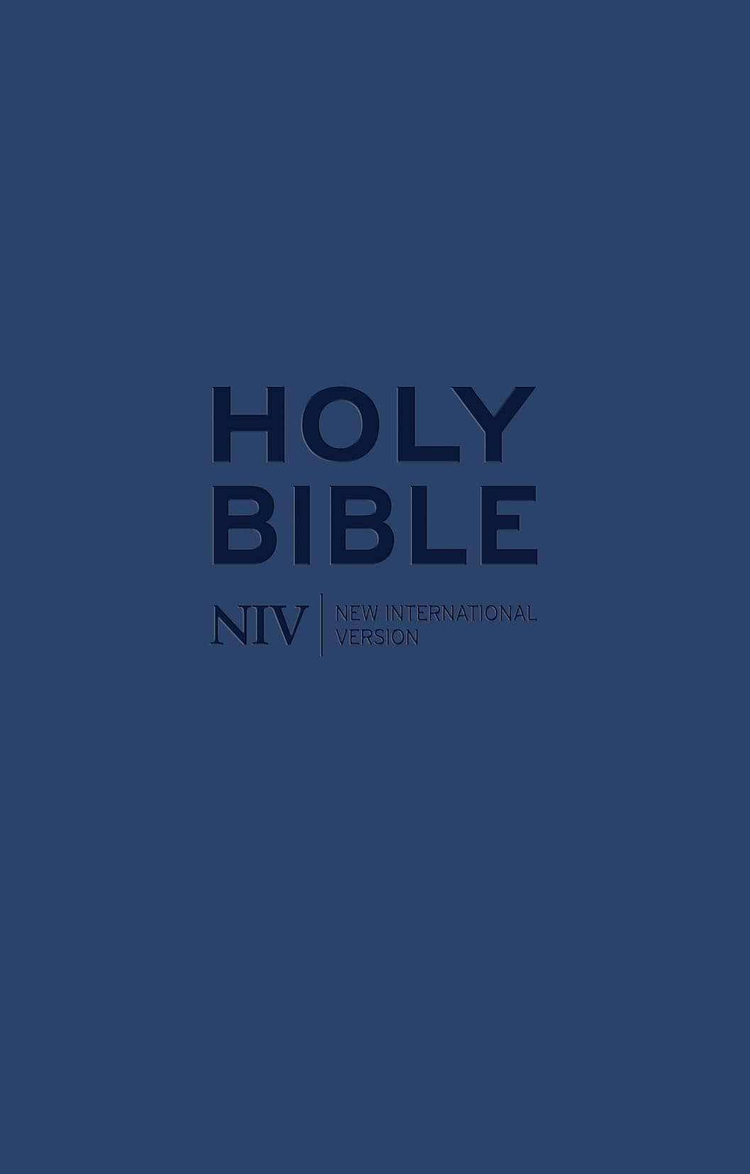 NIV Tiny Navy Soft-tone Bible with Zip: 50 Techniques to Feel Good