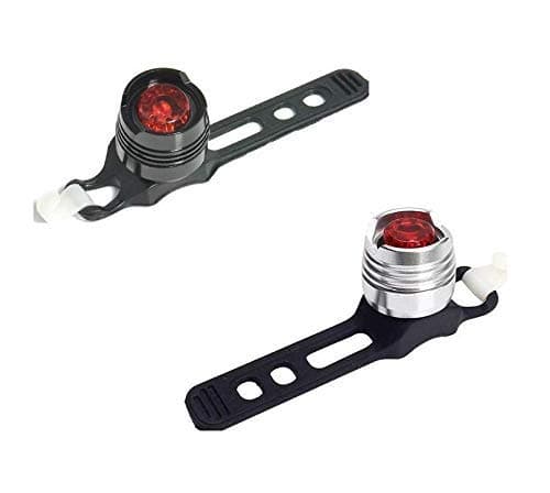 Lukzer 2 PC Bright Warning Head and Tail LED Light with 2 Modes Waterproof Bicycle Safety Accessories