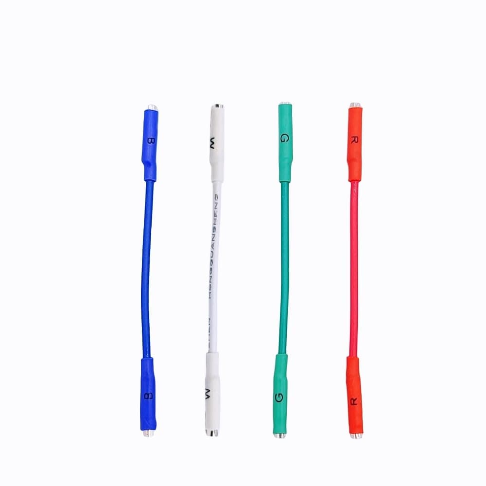 OFC Leadwire Turntable Headshell Wires, Silver-Plated Connectors Headshell Litz Wire for Turntable Vinyl Record Player