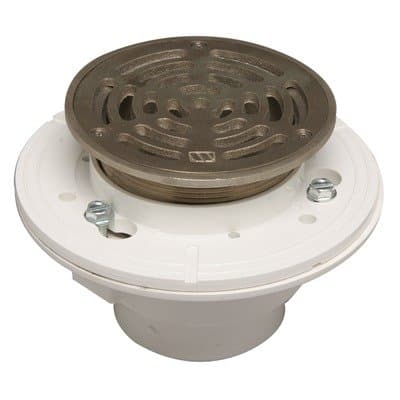 Solid Brass Drain Kits with 6" Round PVC Shower Drain Finish: Tuscan Brass