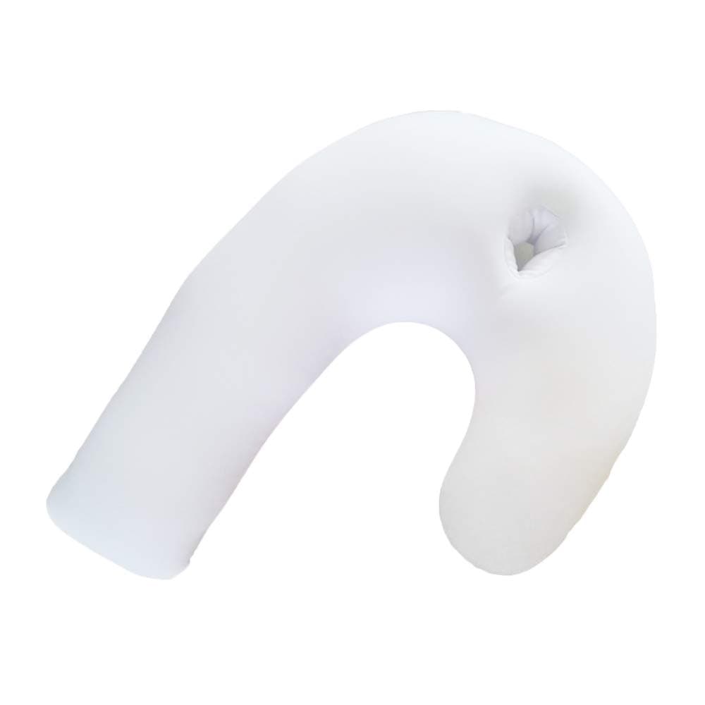 Side Sleeper Support Pillow with Ear Hole, J Shaped Body Pillow for Side Sleeping, Pillow with U Shaped Contoured Support for Neck, Back, and Shoulder Pain Relief, Correct Spine(#1)