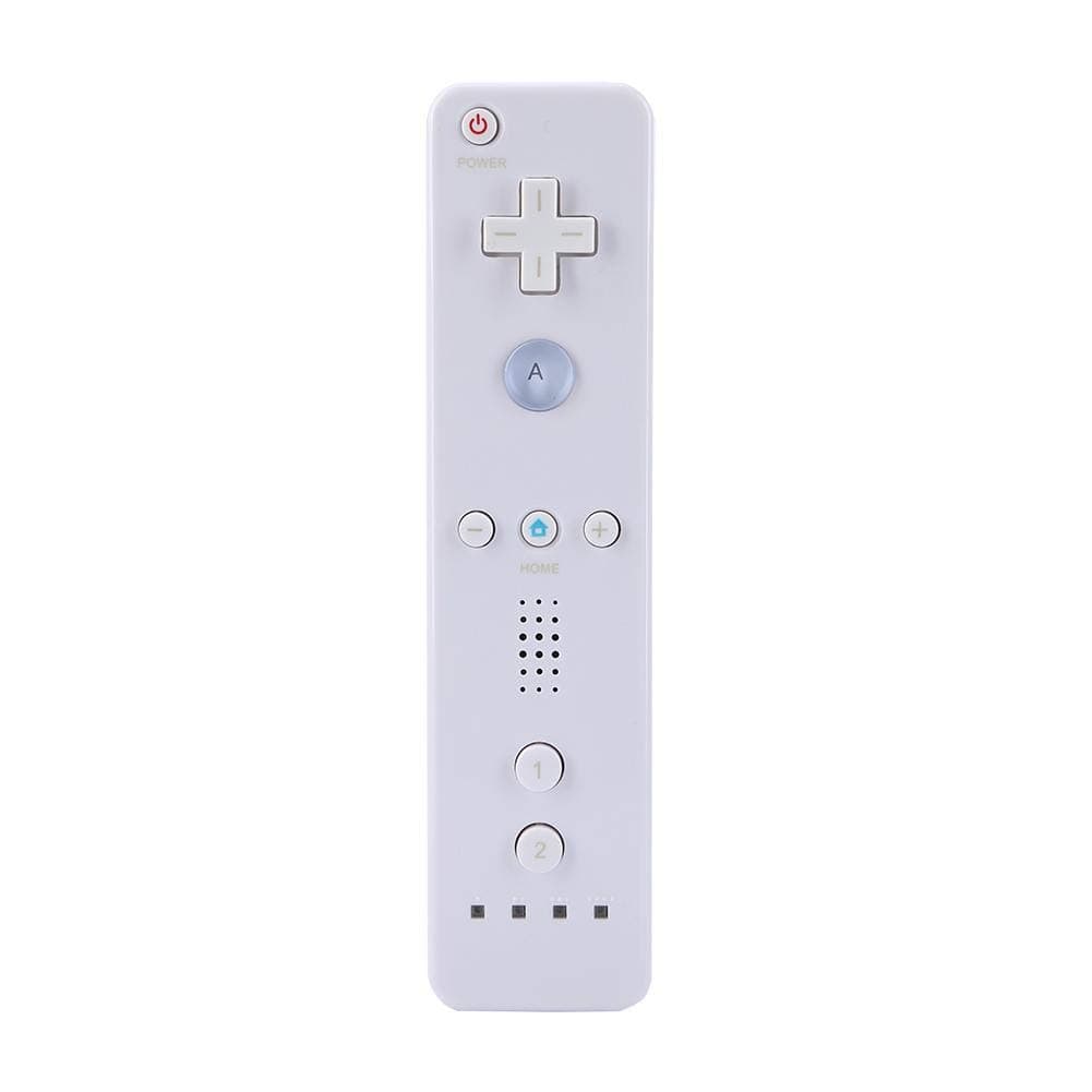 Wireless Game Handle Left and Right Infrared Remote Controller with Silicone Case for Nintendo Wii (Black+ White) Zeroneykrmqxu3v7-01